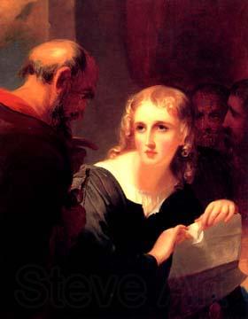 Thomas Sully Portia and Shylock France oil painting art